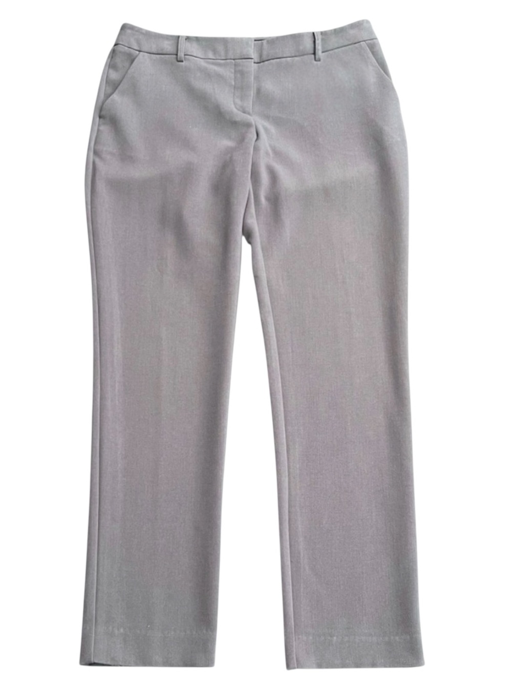 Kensie Grey Mid Rise Taper Leg Back Flap Pocket Pants (10)